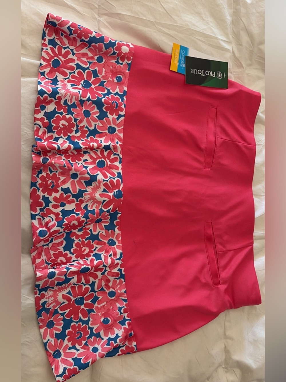 Women's pro tour Pink Floral Golf Skort size L